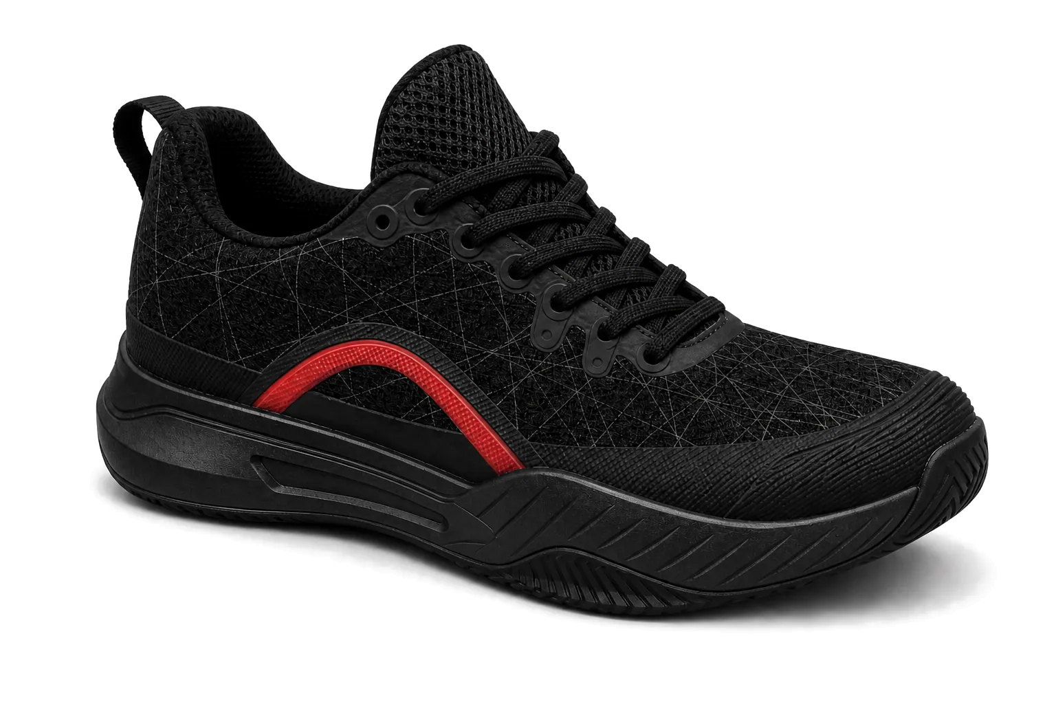 Apex Court Platform — black and red colorway